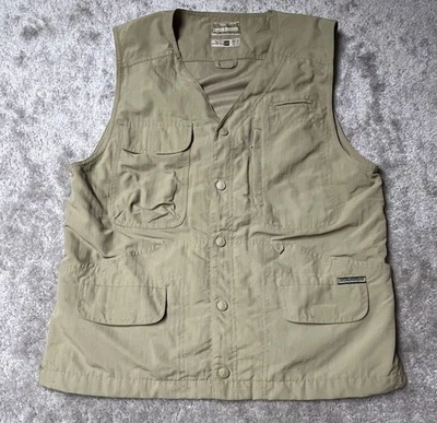 Chaleco utilitario Royal Robbins para hombre caqui M nailon exterior 8 bolsillos pesca con mosca Foto 1 de 4