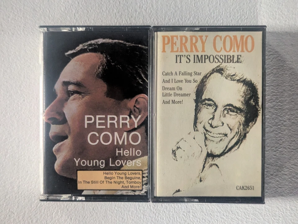 PERRY COMO Cassette Tape Lot of 2: Hello Young Lovers, It's Impossible Foto 1 de 4