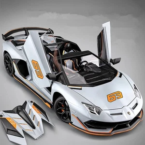 1:18 Lamborghini Aventador SVJ 63 Diecast Car Model Sound & Light Kids Toy Gift - Picture 1 of 15