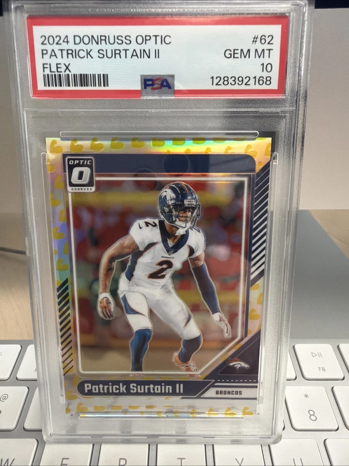 2024 Donruss Optic Patrick Surtain II Flex Psa 10 Pop 1 Broncos /149 - Image 1 of 2