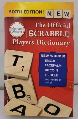 Official SCRABBLE Players Dictionary by Merriam-Webster (2018, Mass Market) - Image 1 of 4