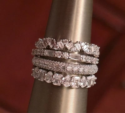 "Bomb Party Delicates 2025 RG55284 ""Frost Kissed In Morning's Glow"" фианит родий 10" - Изображение 1 из 4