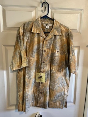 Joe Marlin Hawaiian Shirt XL Hawaiian Short Sleeved Shirt Color Mandarin Men's - Image 1 of 4