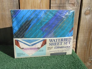 Vintage Brand New Springs Cornerlock Percale King Water Bed Sheet Set - Picture 1 of 7