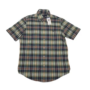 Ralph Lauren Men's Small Shirt NEW WITH TAGS Button Up Short Sleeve Plaid - Picture 1 of 8