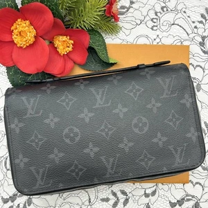 Echte Louis Vuitton Monogramm Eclipse Reißverschluss XL Organizer Geldbörse M61698 - z5531 - Bild 1 von 10