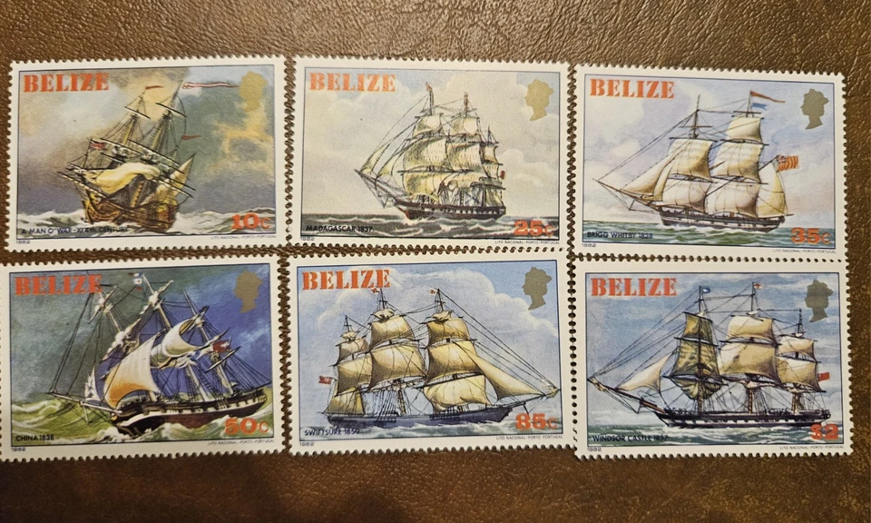 BELIZE 1982 Sailing Ships (Scott 609-614; SG 671-676) MNH - Image 1 of 1