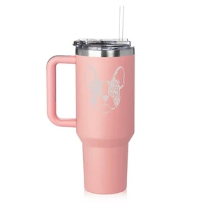 40 oz Tumbler with Handle and Straw Lid Stainless Steel Insulated Travel Mug Cup - Picture 1 of 2