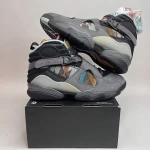 Nike Air Jordan 8 Retro SP “N7Pendleton” CQ9601-001 Grey Multi-Color Gray Size 8 - Picture 1 of 5