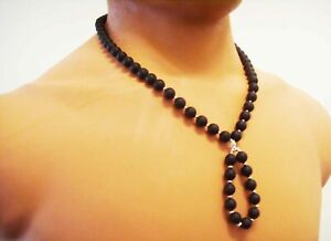 GENUINE BALTIC AMBER SILVER NECKLACE Natural amber necklace men  PRESSED