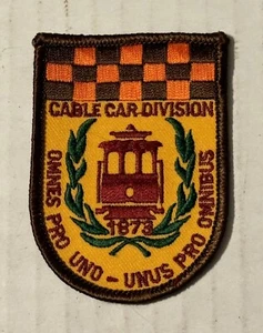 SF Cable Car Patch Omnes Pro Uno, Unus Pro Omnibus One For All, All For One - Picture 1 of 4