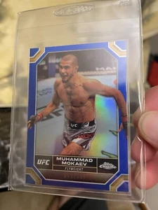 2024 Topps Chrome UFC Muhammad Mokaev Blue Refractor /150 #144 - Picture 1 of 2