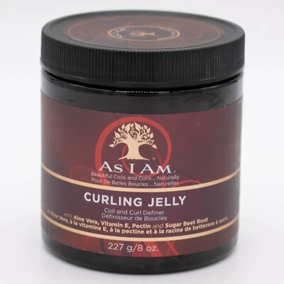 As I Am Curling 果冻护发霜保湿造型器干定义卷发 8 盎司 — 第 1/4 张图片