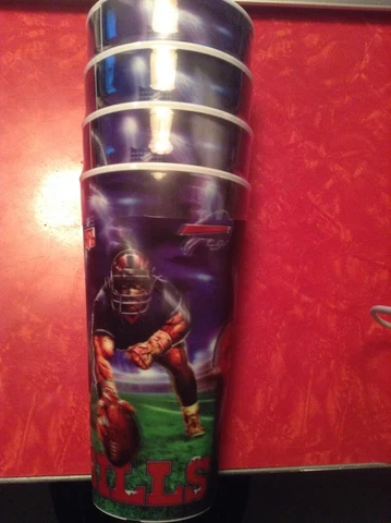 NFL buffalo bills Plastic Tumblers, NEW (Pack of 4) Cover