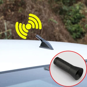 Black Auto Roof Antenna AM FM Radio Signal Aerial Amplifier Screw Mast Accessory - Picture 1 of 8