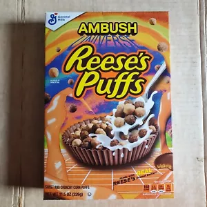 Reese's Puffs x Ambush 2022 General Mills Edizione Limitata Cereal Box Nuovo - Foto 1 di 9