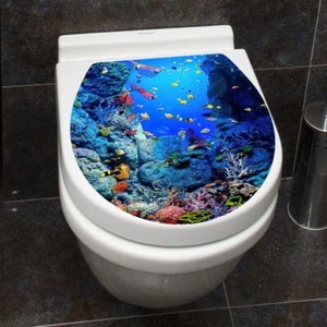Adesivo Sedile WC in PVC Autoadesivo Decalcomanie Bagno Camera da Letto - Foto 1 di 6