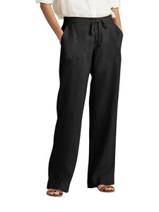 Las mejores ofertas en Pantalones de Lino Negro para Mujeres | eBay