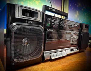 SONY CFS-1000S 🌈RaRe🌈 Boombox cassetta stereo vintage - Foto 1 di 4