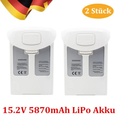 2 Stück 15.2V 5870mAh Li-Polymer Akku für DJI Phantom 4 /4 Pro Drone Serie - Bild 1 von 4
