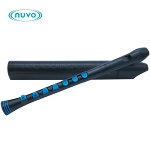 Nuvo Recorder+ Silicone Baroque Key System Recorder Black/Blue w/ Case N320RDBBL - Picture 1 of 1