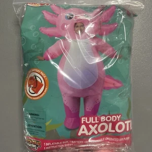 Inflatable Axolotl Costume for Kids 7-10 Yrs Halloween Pink Open Box Never Worn - Picture 1 of 3