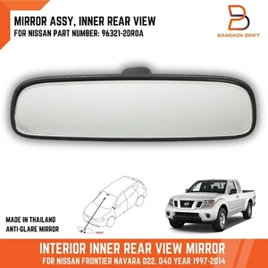 Interior Rear View Mirror For Nissan Frontier D22 D40 Pickup 05-14 96321-2DR0A - Picture 1 of 7