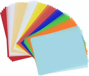 Multicolored Translucent Vellum Paper 8.5x11'' - 50 Sheets for Printing - Picture 1 of 12