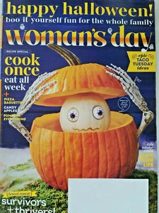Womans Day Magazine Oct 2021 HAPPY HALLOWEEN 96pages Recipes Crafts Home Dec - Picture 1 of 7