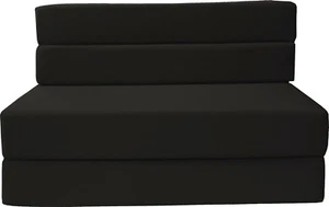 Full Folding Foam Mattresses, Chair, Sofa Bed, RV Mattress 6x54x75, Black - Picture 1 of 2