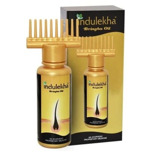 Indulekha Bringha Oil, Reduces Hair Fall and Grows New Hair Ayurvedic Oil 100ml - Picture 1 of 4