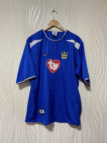 PORTSMOUTH 2003 2005 HOME FOOTBALL SHIRT SOCCER JERSEY VINTAGE sz L MEN Cover