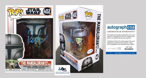 PEDRO PASCAL AUTOGRAPH SIGNED THE MANDALORIAN CHILD FUNKO POP 402 STAR WARS ACOA Cover