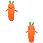  2 Count Sofa Throws For Couches Plush Hugging Pillow Carrot
