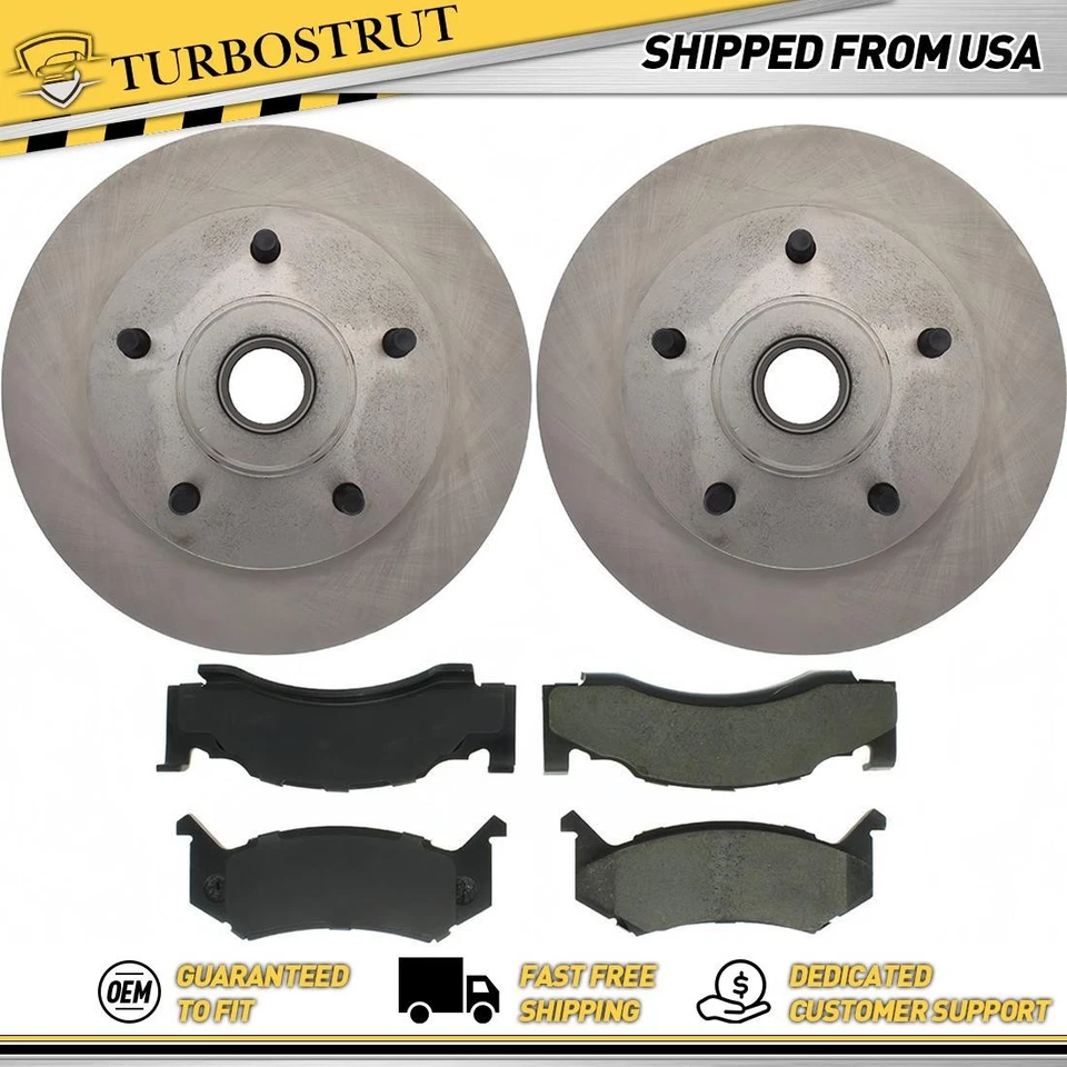 Front OE Brake Rotors Brake Pads Kit for 1994 Dodge B150 B250 3.9L - Image 1 of 1