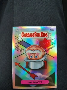 TOP MATT 2022 Topps CHROME REFRACTOR Parallel Sp Garbage Pail Kids #210a GPK - Picture 1 of 2