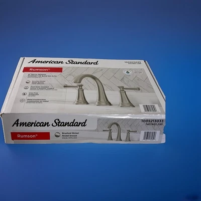Grifo de baño American Standard Rumson 7417801.295 8" 2 manijas níquel cepillado Foto 1 de 4
