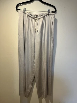 Etcetera женщин кремовый атлас платье брюки размер 10 широкие ноги - Изображение 1 из 3