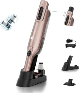 Akku-Handstaubsauger, leichter tragbarer Handstaubsauger Roségold  - Bild 1 von 8