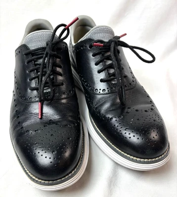 Cole Haan Men's 8 1/2 M  Original Grand 360 Oxford Black Leather Shoe C32058 - Image 1 of 4