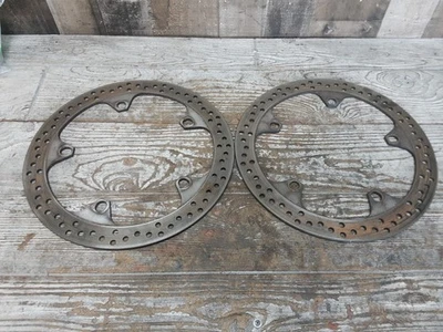 BMW K 1200R 2006 06 Juego de rotores de freno de disco de cubo de llanta delantera par bueno Foto 1 de 4