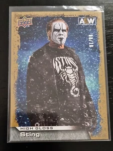 2022 AEW Sting HIGH GLOSS /10 Trading Card Upper Deck #89840 - Picture 1 of 2