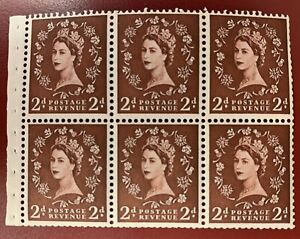 Great Britain, S.G. #518wi, Booklet Pane, Mint, N.H., Catalog Value 180 Pounds