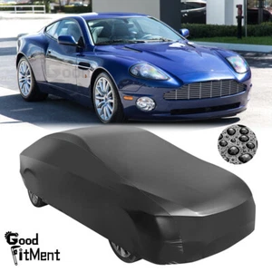 Cubierta completa impermeable para coche exterior interior satinado elástica para Aston Martin V12 V8 - Imagen 1 de 11