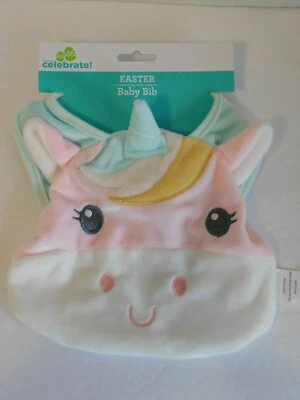 Babero bebé Pascua unicornio niña Foto 1 de 2
