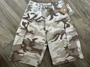 NWT Boys First Wave Sz 20 Camouflage Cargo Cotton Shorts Pipeline Classics Sand - Picture 1 of 6