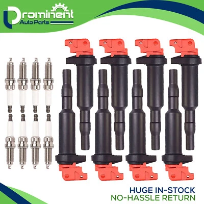 Катушка зажигания гоночная и иридиевая свеча зажигания 8x для BMW 550i 650i 750i X5 X6 4,4 л - Изображение 1 из 4