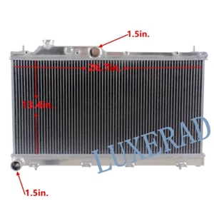 Radiador completo de aluminio de 2 filas para Subaru WRX STI MT Impreza 2008-14 H4 2,5 L EJ255 - Imagen 1 de 15