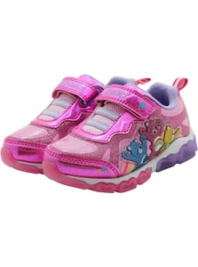 Care Bears Girls Shoes Purple Pink Toddler Kids Light Up Sneakers Size 7 - Picture 1 of 7