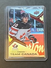 Logan Stankoven 2022 Upper Deck Team Canada Juniors Acetates#CA-6